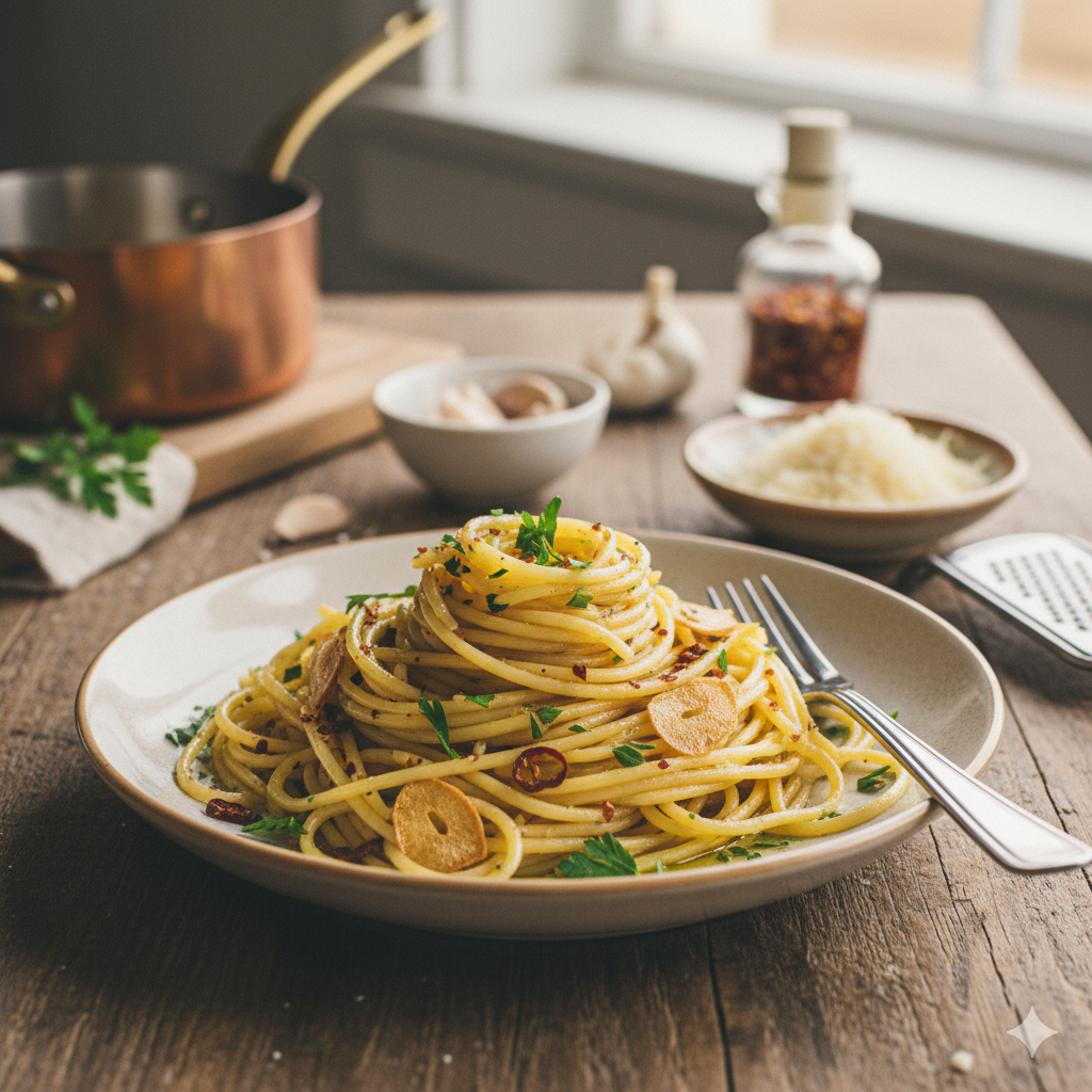 Spaghetti Aglio e Olio recipe